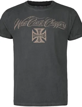 T-Shirt - Eagle Crest - S bis 4XL - für Männer - Größe S - anthrazit - Männer - male - West Coast Choppers - FashionsVida