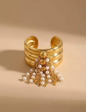 Women's Jacinta Gold Tone Multi Band Ring - Gold - Size: One Size - IKRUSH - FashionsVida
