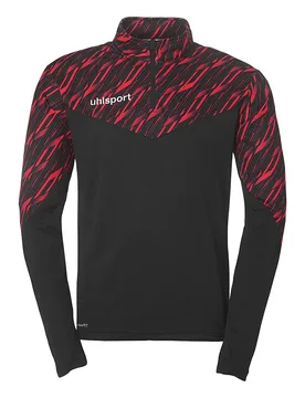 Sweat à Demi-zip Progressive 28 Black / Red 2XL - Uhlsport - FashionsVida