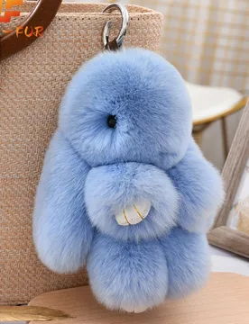 Fashion Pendant Bag Car Charm Tag Cute Mini Rabbit Toy Doll Real Fur Monster Keychains 100% Real Genuine Rex Rabbit Fur Keychai - Aliexpress - FashionsVida