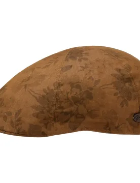 Adano Printed Flat Cap by - brown - Size: L/XL (58-61 cm) - Bailey 1922 - FashionsVida
