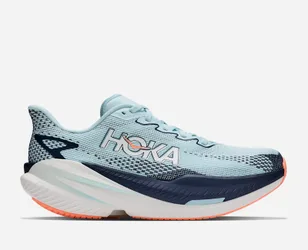 Women's Mach X 3 Road Running Shoes in Glimmering Blue/Varsity Navy, Size 5