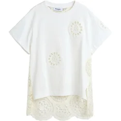 Camiseta de mujer 100% algodón bordada