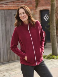 Fleecejacke kuschelwarm - Bordeaux - female - Size: 46