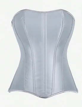 Top Corsé Overbust Bustier Sin Tirantes Ajustador de Cintura Estilo Corte 11 Varillas de Acero Entrenador de Cintura Top Moldeador de Body Cremallera - Shein - FashionsVida
