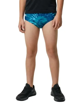 Khaki Tie Dye Swimming Brief Navy 7-8 Years Boys - TURBO - FashionsVida