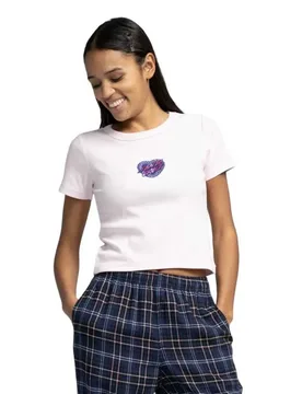 T-shirt à Manches Courtes Heart Wreath Mini Front Rose Quartz S - Santa Cruz - FashionsVida