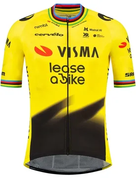 Maglia A Maniche Corte Team Visma Lase A Bike Replica Former World Campion 2026 Multicolor - Tvl - FashionsVida