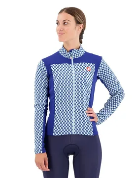 Maglia A Maniche Lunghe Sfida Fz Dark Blue / Light Blue - Castelli - FashionsVida