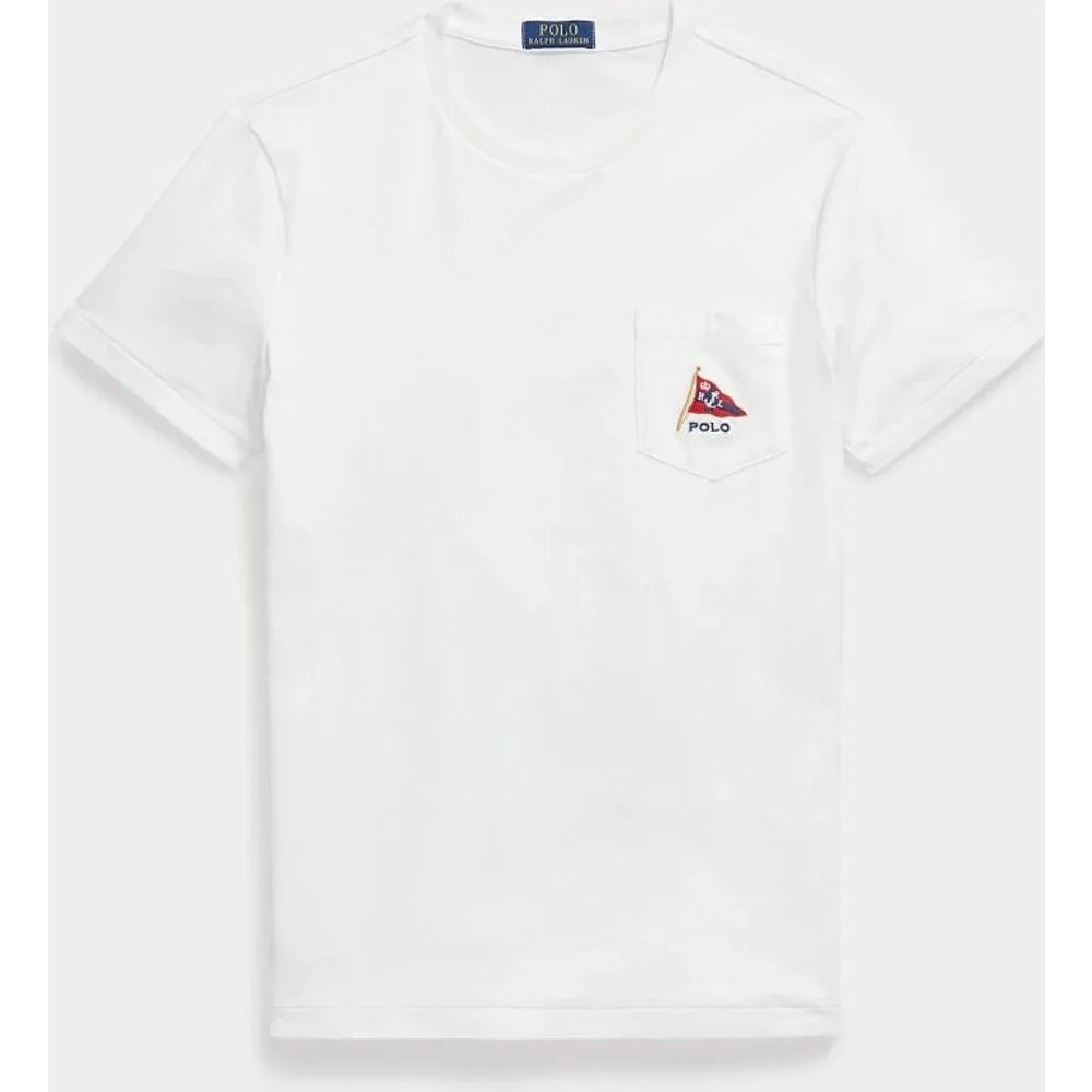Camiseta de hombre de algodón con bolsillo Newport Bear - Polo Ralph Lauren - FashionsVida