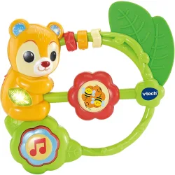 Sonajero interactivo de con diferentes frases, sonidos, canciones y melodías.