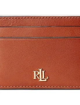 Tarjetero de piel con logotipo dorado - Lauren Ralph Lauren - FashionsVida