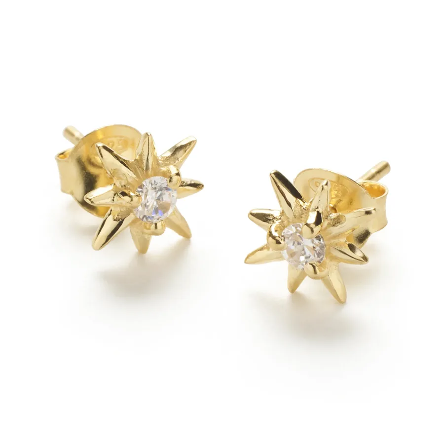 So Just Shop Gold Star Earrings - So Just Shop - FashionsVida