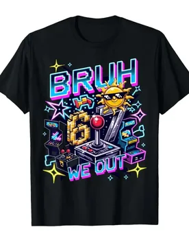 Cute Last Day of School - Arcade Gaming Bruh 67 T-shirt For Men Women 100% Cotton T Shirts Short Sleeve Tops 0424-1 - Aliexpress - FashionsVida