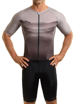 Trisuit A Maniche Corte Pro 2.0 Coal L - Synergy - FashionsVida