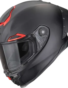 Casco Moto Integrale EXO-RACE AIR SOLID Nero Rosso taglia XS - Scorpion - FashionsVida