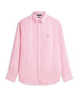 Camicia di lino rosa L - Tommy hilfiger - FashionsVida