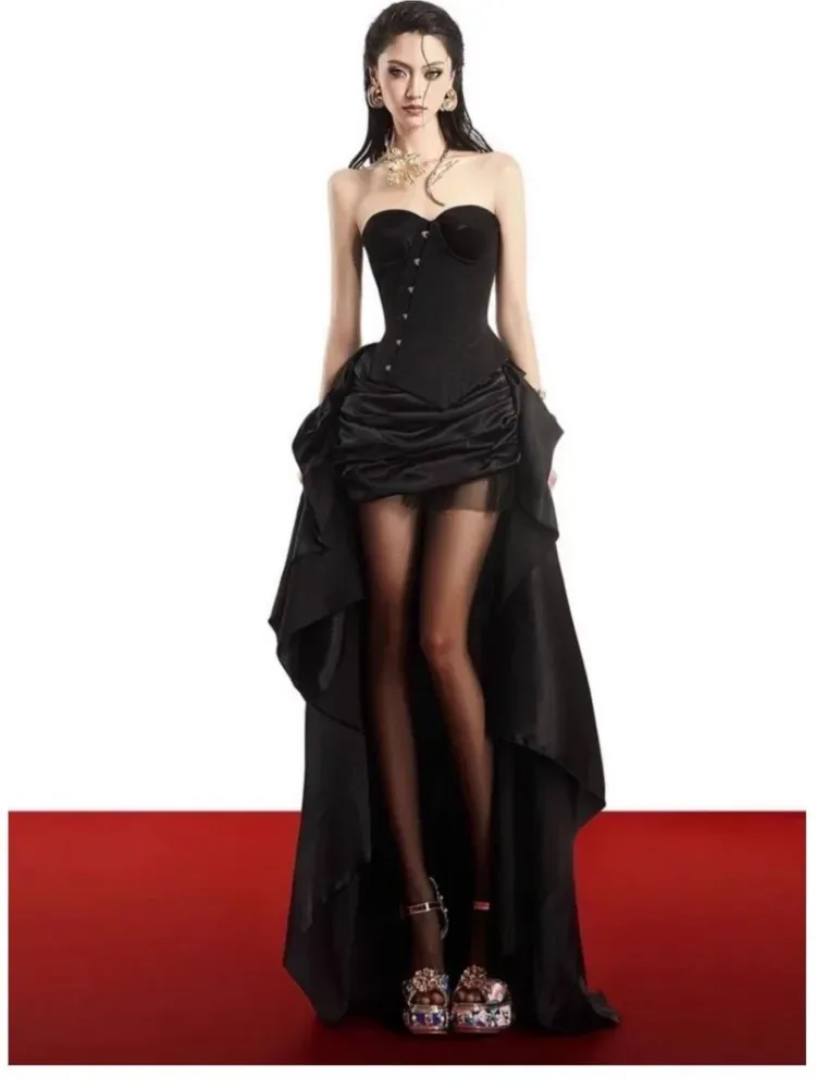 A pure and elegant off-the-shoulder set with unique distinctive design featuring skirt - Aliexpress - FashionsVida
