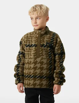 Juniors' Frosty Pile Sweater Brown 11 - Sepia Broxburn Aop Brown - Male - Helly Hansen - FashionsVida