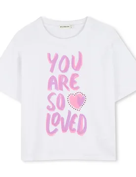 Maglietta A Maniche Corte U2170 White 16 Anni - Billieblush - FashionsVida
