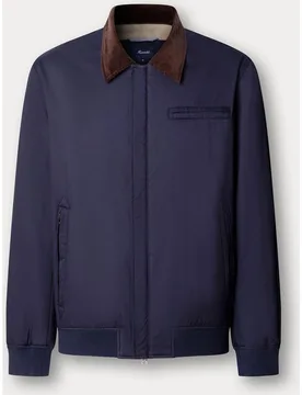 Chaqueta ligera de hombre tipo bluson con cuello de pana y puños acanalados - FACONNABLE - FashionsVida