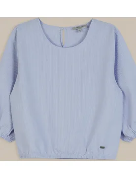 Blusa de mujer rústica con cuello redondo - Trucco - FashionsVida