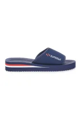 Ciabatte blu navy fascia logo S24E701 44
