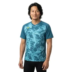 Ym0033ex Short Sleeve Polo Blue Green XL