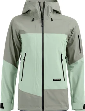 Veste imperméable en GORE-TEX® - Ortler Gore-Tex Jacket W Green Acid - Taille M - Vert - Ortovox - FashionsVida