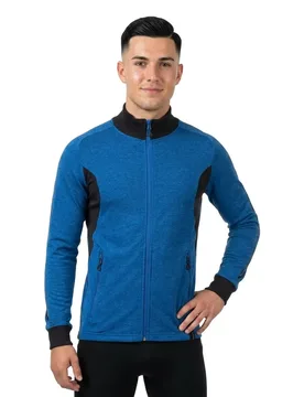 Sweat-shirt à Zip Accelerate 18484 Azure Blue / Dark Navy 4XL - MASCOT - FashionsVida