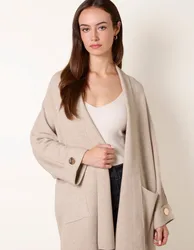Heavy Knit Cardigan - ONE / CHOCOLATE - female