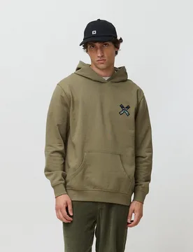 Sudadera con capucha de hombre de 100% algodón orgánico nederland olive green - Blue Banana - FashionsVida