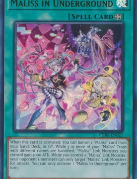 CRBR-EN021 Maliss in Underground (Collector's Rare) - Yu-Gi-Oh! - FashionsVida