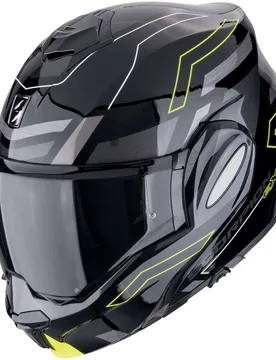Casco Moto Modulare P/J EXO-TECH EVO CONQUER Nero N taglia L - Scorpion - FashionsVida