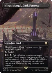 Minas Morgul, Dark Fortress (Borderless Scene) (Foil) The Lord of the Rings Commander