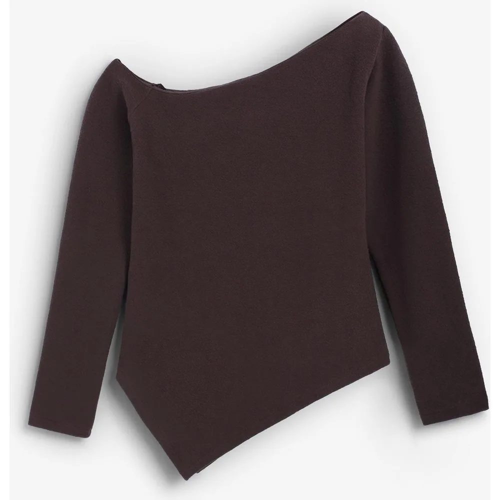 Top de mujer de manga larga asimétrico - Scalpers - FashionsVida