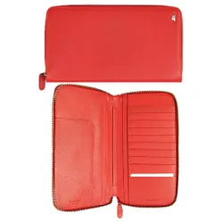 Unisex Mayfair Red Card Holder Wallet Leather - One Size