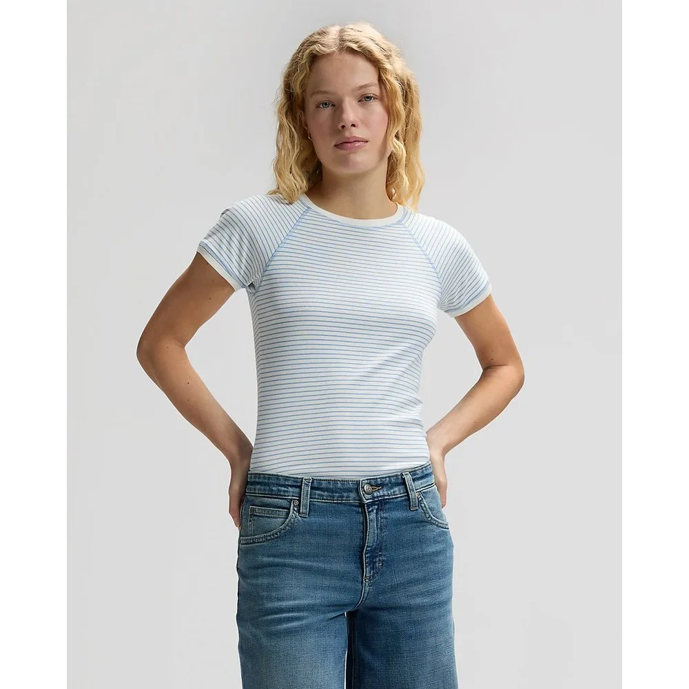 Camiseta de mujer de corte slim y manga corta - Lee - FashionsVida