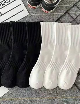 Par de Calcetines Deportivos Casuales Unisex, Adecuados para Uso Diario en Interiores y Exteriores, Tallas: (35~39), (39~42) - Shein - FashionsVida