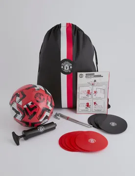 Manchester United Tic Tac Toe Activity Set Black None - iControl Sports - FashionsVida
