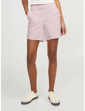 Pantaloni Corti Siva Oxford Fiery Red / Detail Stripes XS - Jjxx - FashionsVida