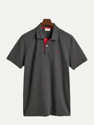 Gant Piqué Poloshirt Grau XXL
