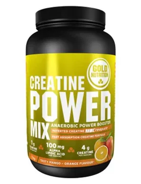 Poudre De Créatine Power Mix Mangue Et Orange 1kg - Gold Nutrition - FashionsVida