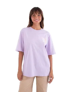 T-shirt à Manches Courtes Beginning Of An Era Oversize Lavendar M - Hurley - FashionsVida