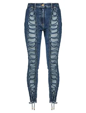 Jeanshose Damen Blau 26 Damen - Elisabetta Franchi - FashionsVida