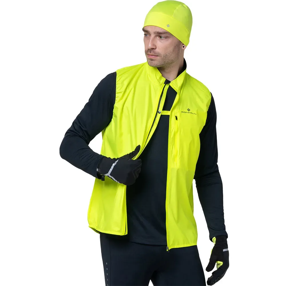 Gilet Core Fluo Yellow / Black M - Ronhill - FashionsVida