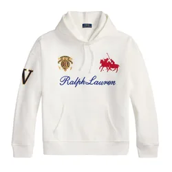 Polo Knit Hoodie White M Herren