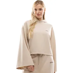 Sudadera crop mujer Ibiza IBZ Tanit Ivory