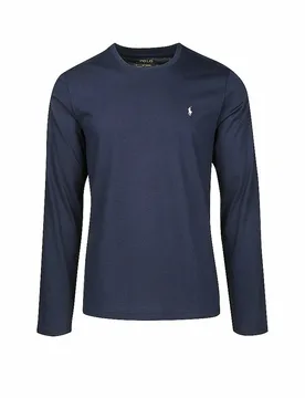 POLO Pyjama Langarmshirt Cruise Navy dunkelblau XXL Herren - Ralph Lauren - FashionsVida