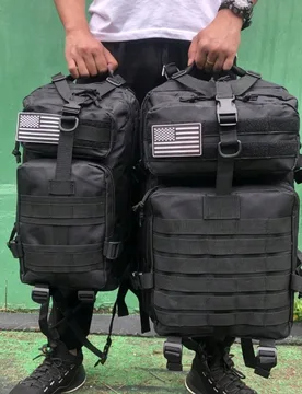 L/50L Mochila impermeable de nailon para senderismo, pesca, caza, escuela, gimnasio, viajes y vacaciones - Shein - FashionsVida
